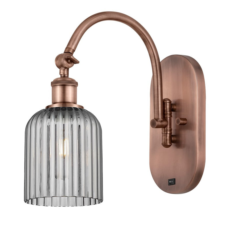 Innovations Ball Bridal Veil 5" Sconce, Side Swivel, CP/SM - 518-1W-AC-G559-5SM
