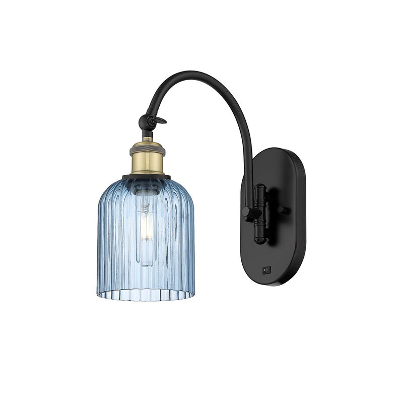 Innovations Ball B Veil 5" Sconce, Side Swivel, BLB/BL - 518-1W-BAB-G559-5BL