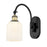 Innovations Ball B Veil 5" Sconce, Side Swivel, BLB/GW - 518-1W-BAB-G559-5GWH