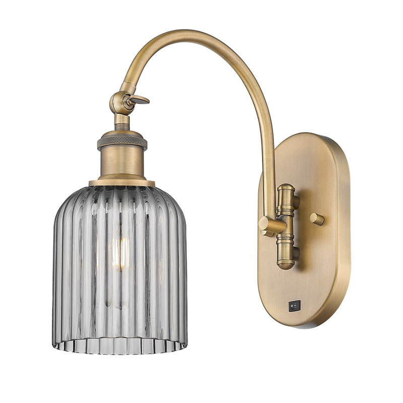Innovations Ball Bridal Veil 5" Sconce, Side Swivel, BB/SM - 518-1W-BB-G559-5SM