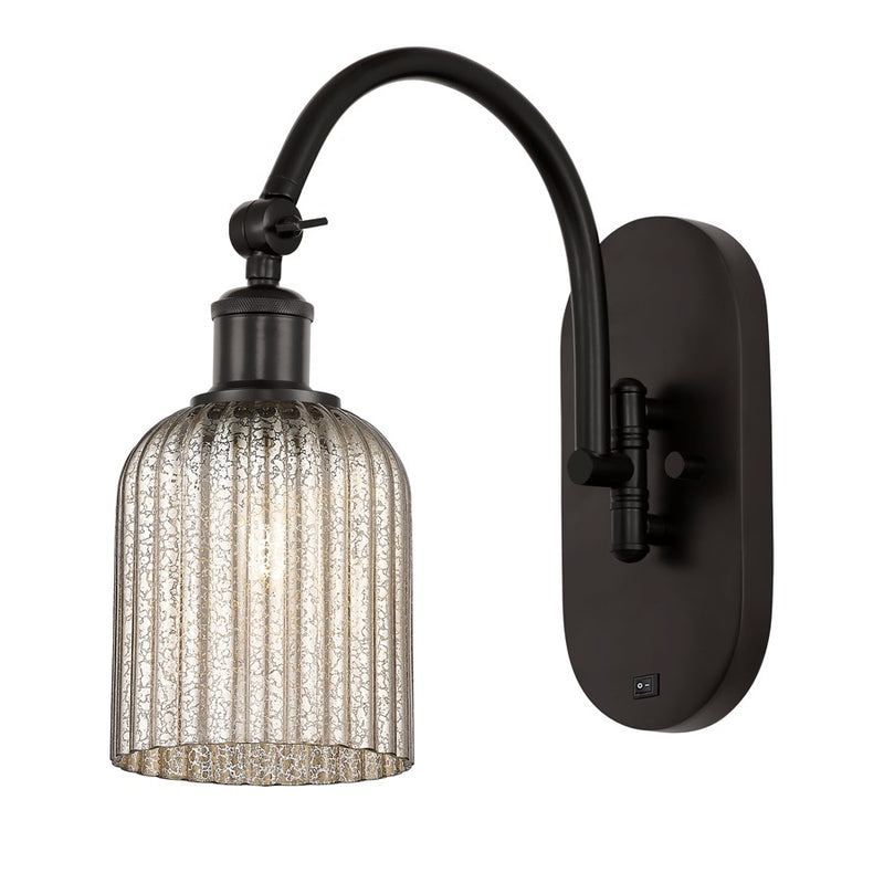 Innovations Ball Bridal Veil 5" Sconce, Side Swivel, BZ/MC - 518-1W-OB-G559-5ME
