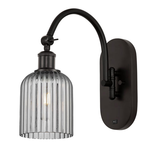 Innovations Ball Bridal Veil 5" Sconce, Side Swivel, BZ/SM - 518-1W-OB-G559-5SM