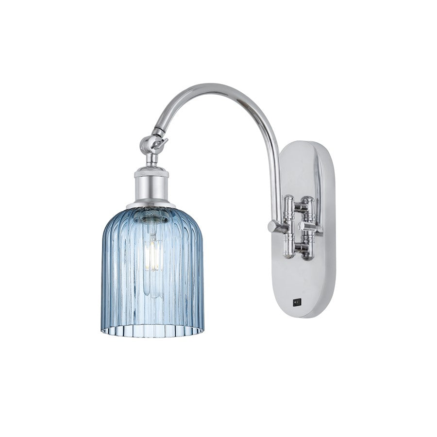 Innovations Ball Bridal Veil 5" Sconce, Side Swivel, CH/BL - 518-1W-PC-G559-5BL