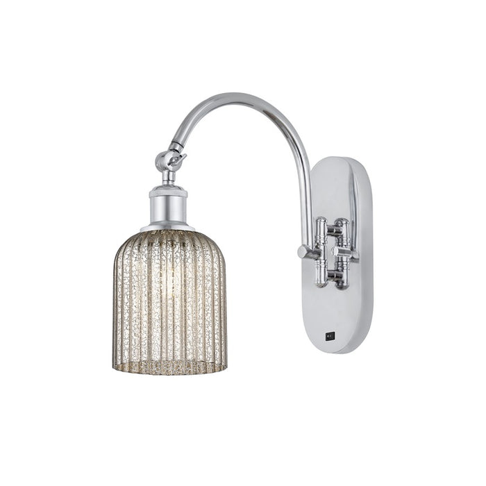 Innovations Ball Bridal Veil 5" Sconce, Side Swivel, CH/MC - 518-1W-PC-G559-5ME