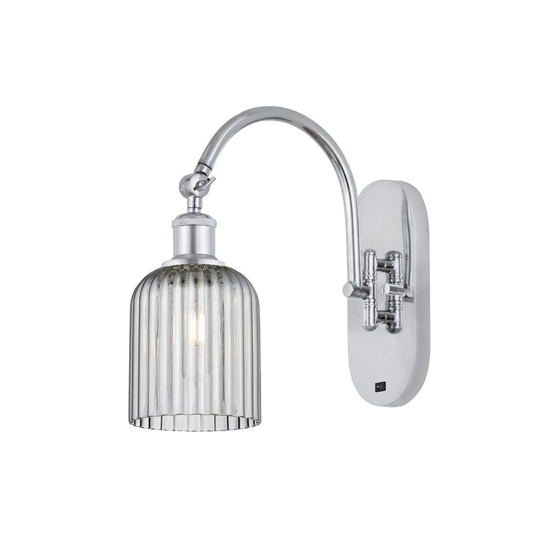 Innovations Ball Bridal Veil 5" Sconce, Side Swivel, CH/SM - 518-1W-PC-G559-5SM