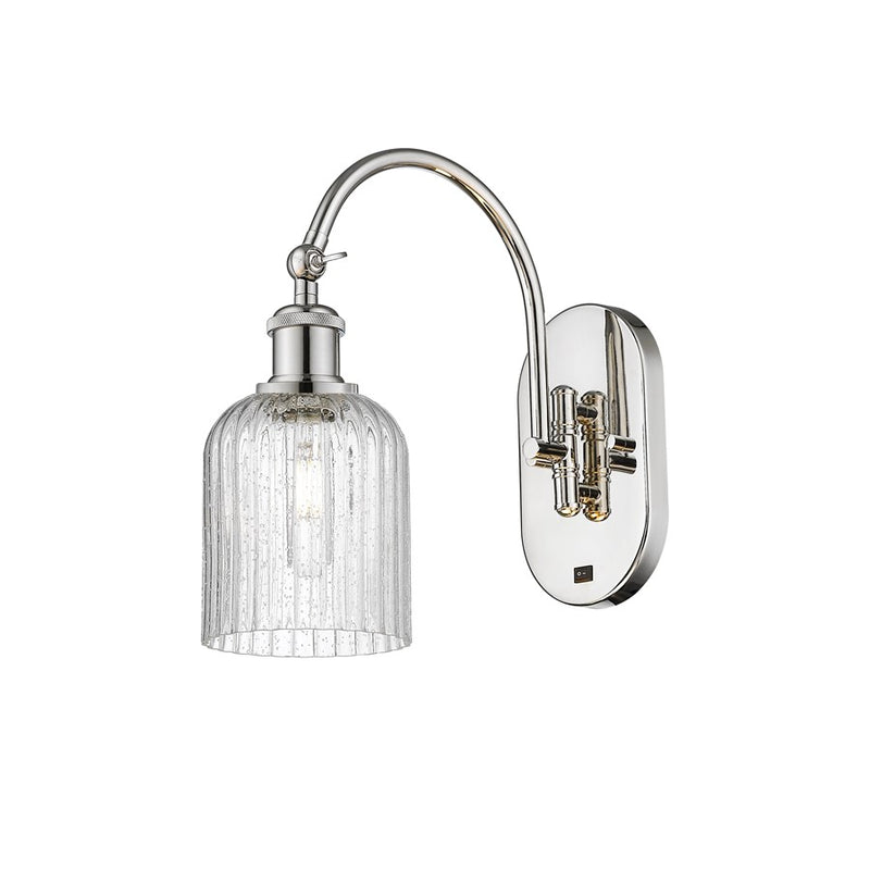 Innovations Ball Bridal Veil 5" Sconce, Side Swivel, PN/SD - 518-1W-PN-G559-5SDY