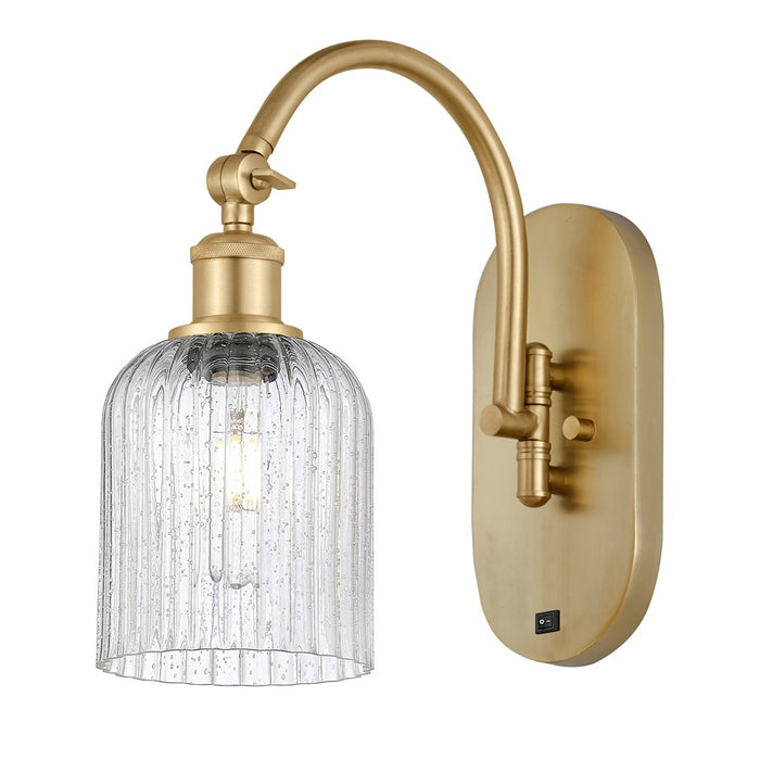 Innovations Ball Bridal Veil 5" Sconce, Side Swivel, GD/SD - 518-1W-SG-G559-5SDY