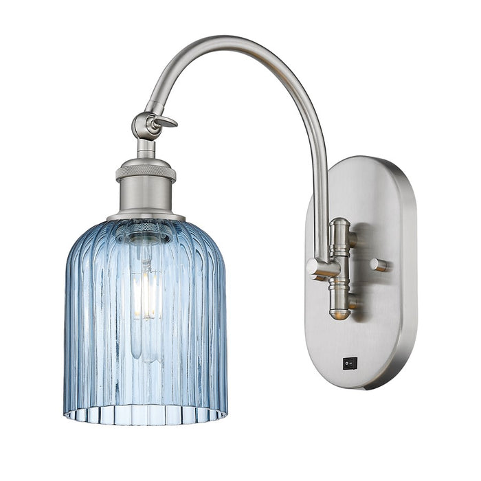 Innovations Ball Bridal Veil 5" Sconce, Side Swivel, SN/BL - 518-1W-SN-G559-5BL