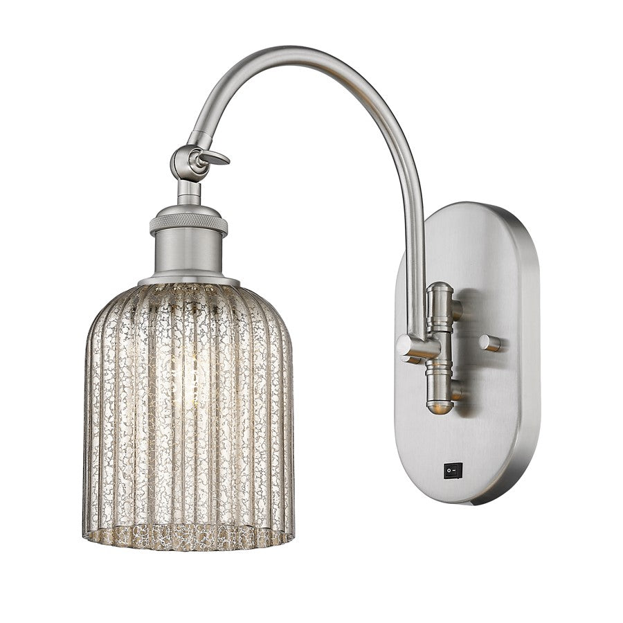 Innovations Ball Bridal Veil 5" Sconce, Side Swivel, SN/MC - 518-1W-SN-G559-5ME