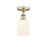 Innovations Edison Bridal Veil 1Lt 5" Semi-Flush, AB/GW - 616-1F-AB-G559-5GWH