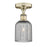 Innovations Edison Bridal Veil 1Lt 5" Semi-Flush, AB/SM - 616-1F-AB-G559-5SM