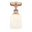 Innovations Edison Bridal Veil 1Lt 5" Semi-Flush, CP/GW - 616-1F-AC-G559-5GWH