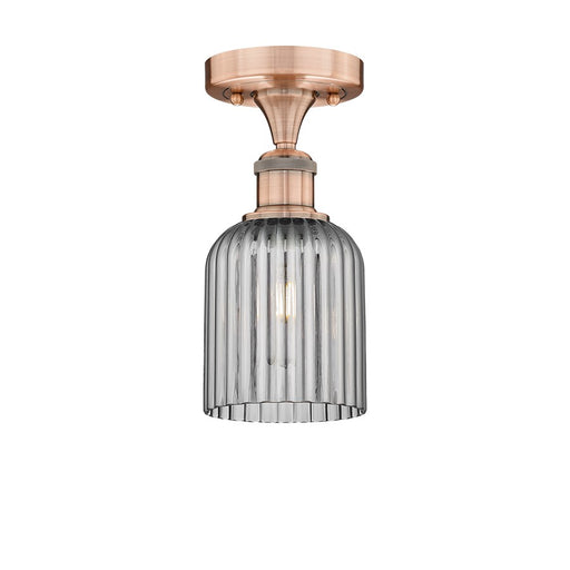 Innovations Edison Bridal Veil 1Lt 5" Semi-Flush, CP/SM - 616-1F-AC-G559-5SM