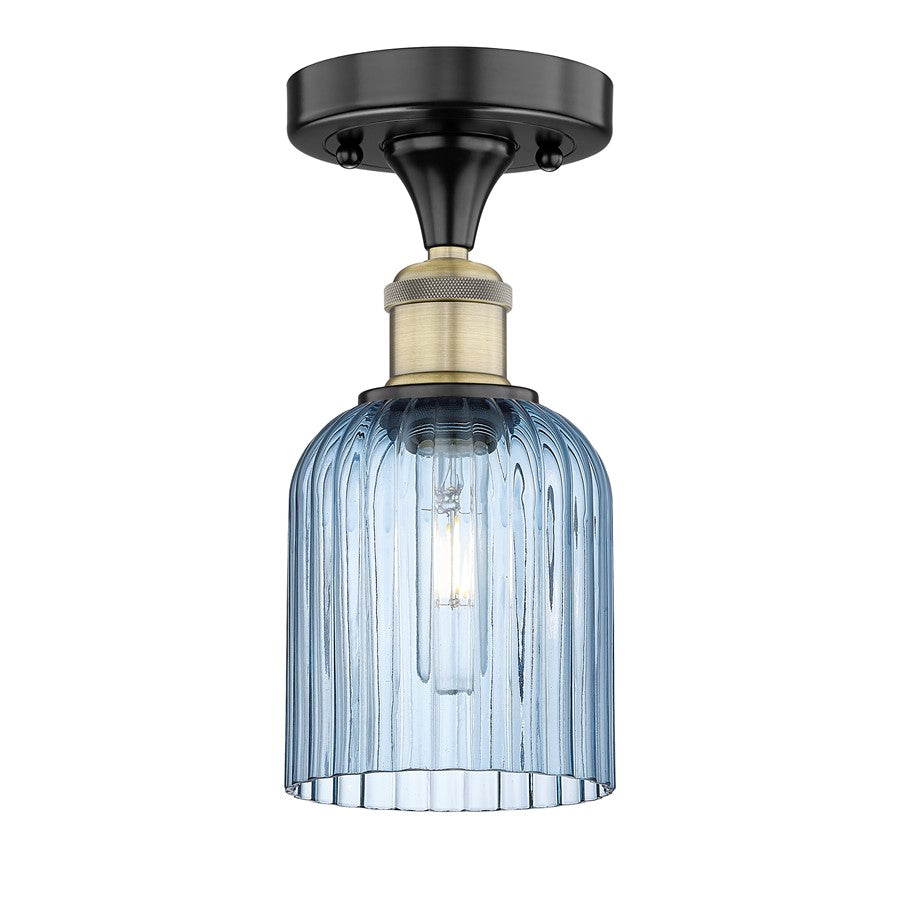 Innovations Edison Bridal Veil 1Lt 5" Semi-Flush, BLB/BL - 616-1F-BAB-G559-5BL