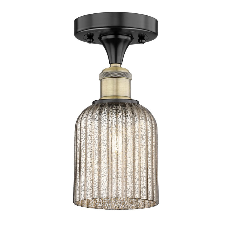Innovations Edison Bridal Veil 1Lt 5" Semi-Flush, BLB/MC - 616-1F-BAB-G559-5ME
