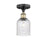 Innovations Edison Bridal Veil 1Lt 5" Semi-Flush, BLB/SD - 616-1F-BAB-G559-5SDY
