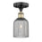 Innovations Edison Bridal Veil 1Lt 5" Semi-Flush, BLB/SM - 616-1F-BAB-G559-5SM