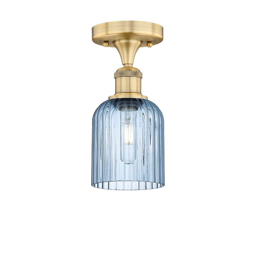 Innovations Edison Bridal Veil 1Lt 5" Semi-Flush, BB/BL - 616-1F-BB-G559-5BL