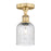 Innovations Edison Bridal Veil 1Lt 5" Semi-Flush, BB/SD - 616-1F-BB-G559-5SDY