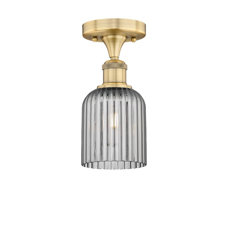 Innovations Edison Bridal Veil 1Lt 5" Semi-Flush, BB/SM - 616-1F-BB-G559-5SM