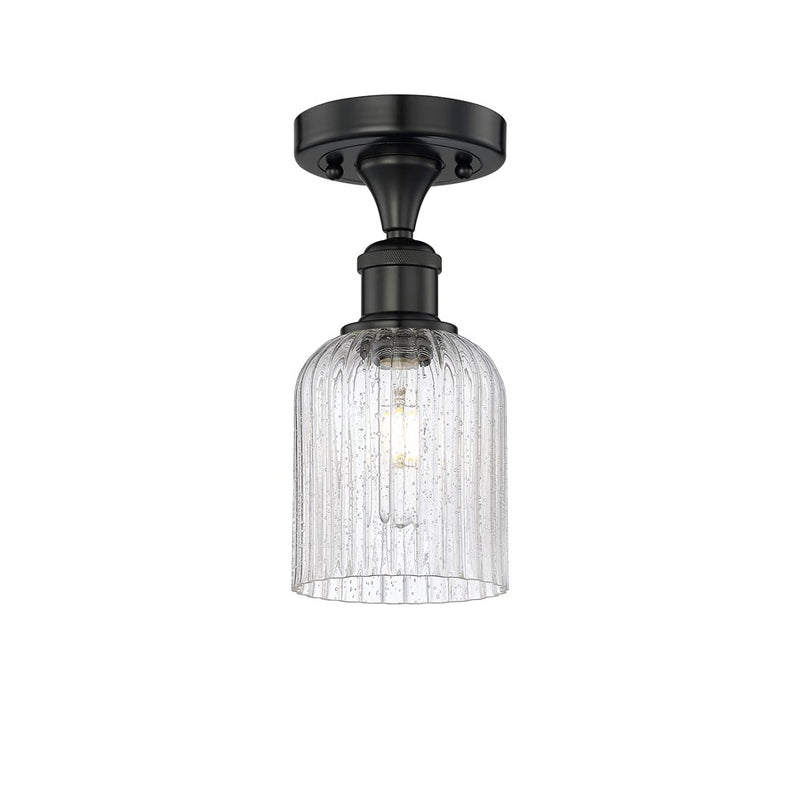 Innovations Edison Bridal Veil 1Lt 5" Semi-Flush, BK/SD - 616-1F-BK-G559-5SDY