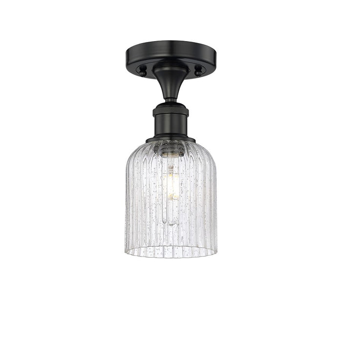 Innovations Edison Bridal Veil 1Lt 5" Semi-Flush, BK/SD - 616-1F-BK-G559-5SDY