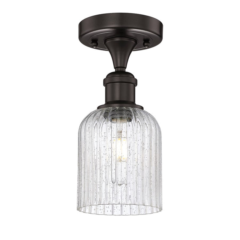 Innovations Edison Bridal Veil 1Lt 5" Semi-Flush, BZ/SD - 616-1F-OB-G559-5SDY
