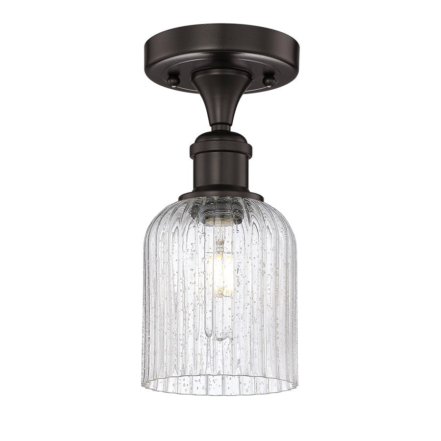 Innovations Edison Bridal Veil 1Lt 5" Semi-Flush, BZ/SD - 616-1F-OB-G559-5SDY