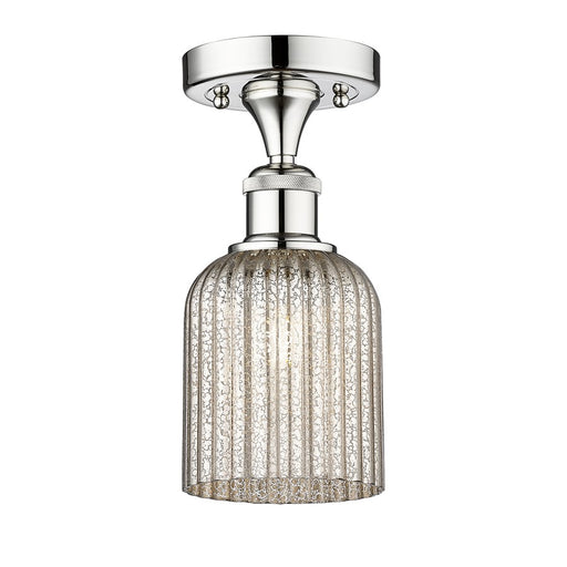 Innovations Edison Bridal Veil 1Lt 5" Semi-Flush, CH/MC - 616-1F-PC-G559-5ME