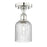 Innovations Edison Bridal Veil 1Lt 5" Semi-Flush, PN/SD - 616-1F-PN-G559-5SDY