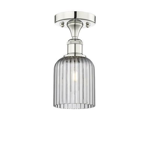 Innovations Edison Bridal Veil 1Lt 5" Semi-Flush, PN/SM - 616-1F-PN-G559-5SM