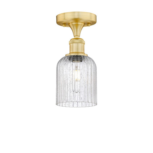 Innovations Edison Bridal Veil 1Lt 5" Semi-Flush, GD/SD - 616-1F-SG-G559-5SDY