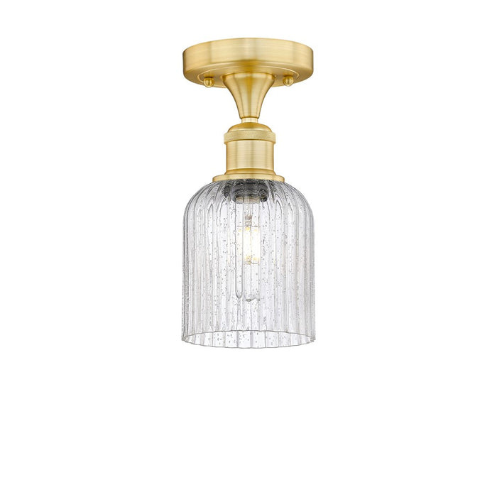 Innovations Edison Bridal Veil 1Lt 5" Semi-Flush, GD/SD - 616-1F-SG-G559-5SDY