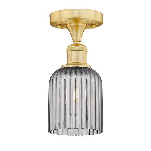 Innovations Edison Bridal Veil 1Lt 5" Semi-Flush, GD/SM - 616-1F-SG-G559-5SM