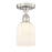 Innovations Edison Bridal Veil 1Lt 5" Semi-Flush, SN/GW - 616-1F-SN-G559-5GWH