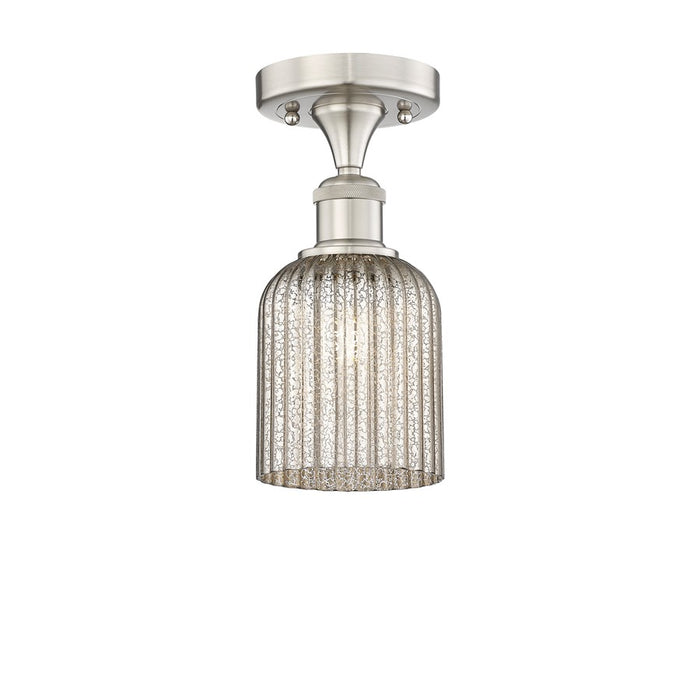 Innovations Edison Bridal Veil 1Lt 5" Semi-Flush, SN/MC - 616-1F-SN-G559-5ME