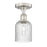 Innovations Edison Bridal Veil 1Lt 5" Semi-Flush, SN/SD - 616-1F-SN-G559-5SDY