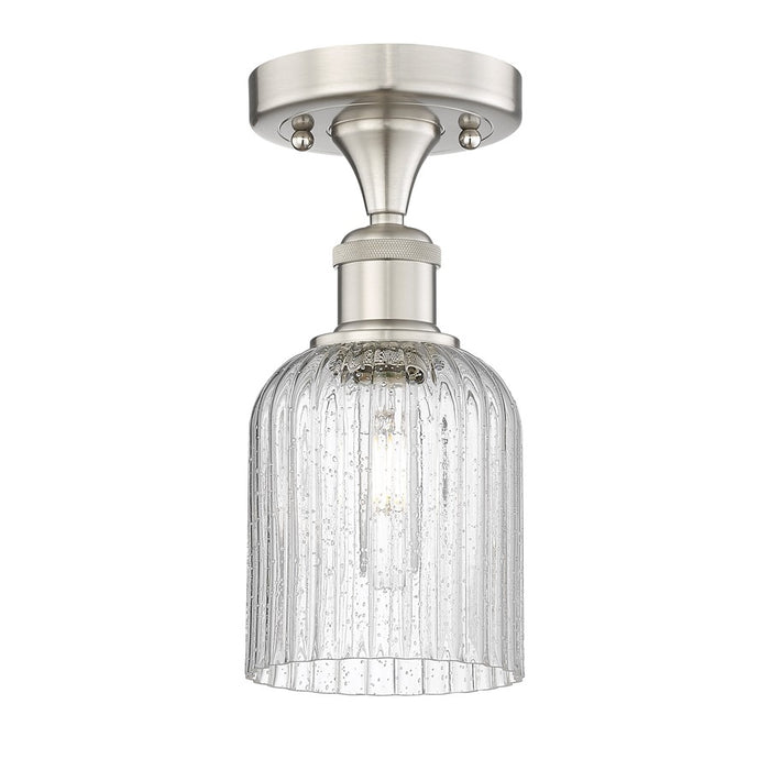 Innovations Edison Bridal Veil 1Lt 5" Semi-Flush, SN/SD - 616-1F-SN-G559-5SDY