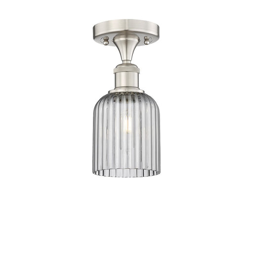 Innovations Edison Bridal Veil 1Lt 5" Semi-Flush, SN/SM - 616-1F-SN-G559-5SM