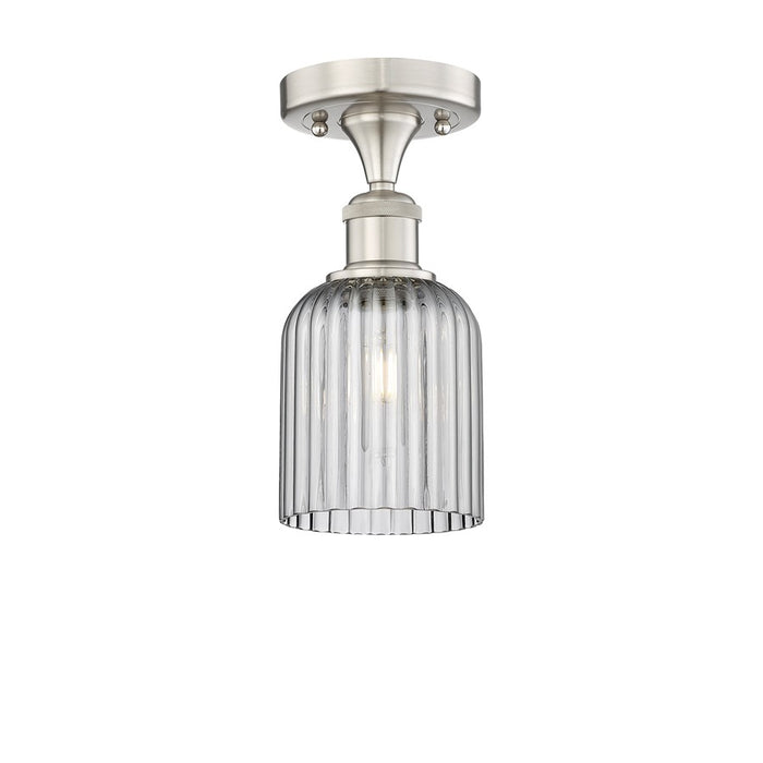 Innovations Edison Bridal Veil 1Lt 5" Semi-Flush, SN/SM - 616-1F-SN-G559-5SM