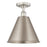 Innovations Edison Cone 1-Lt 12" Semi-Flush, Nickel- 616-1F-SN-MBC-12-SN