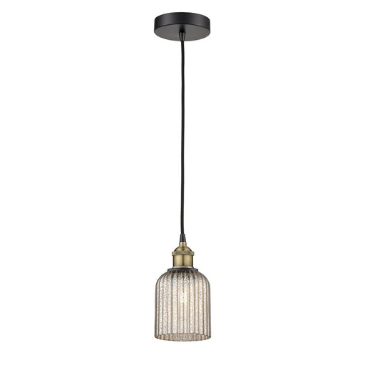 Innovations Edison Bridal Veil 5" Cord Mini Pend, BLB/MC - 616-1P-BAB-G559-5ME