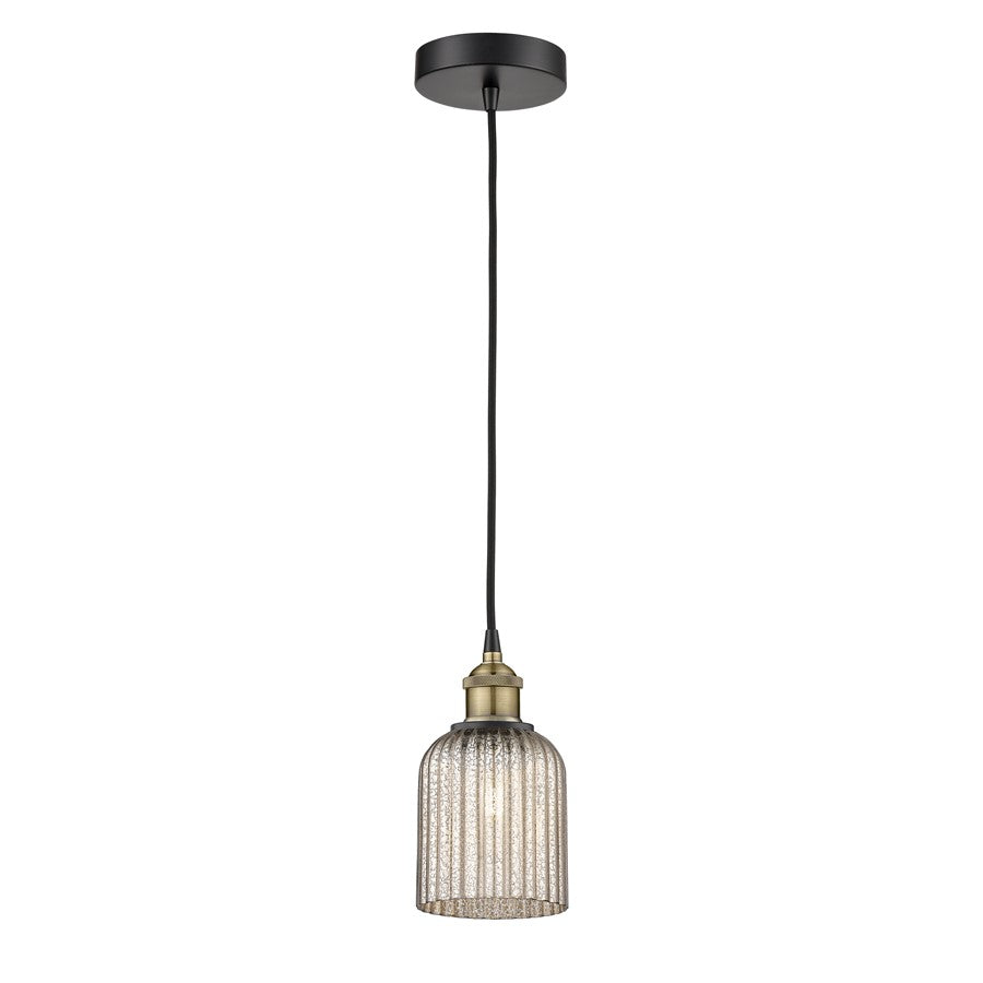 Innovations Edison Bridal Veil 5" Cord Mini Pend, BLB/MC - 616-1P-BAB-G559-5ME