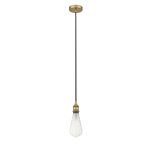 Innovations Edison 4in 1-Light Mini Pendant | Industrial Brushed Brass Steel and Brushed Brass Metal | Kitchen Island | 3.75 x | Model 616-1P-BB-BB95LED