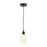 Innovations Edison Bridal Veil 5" Cord Mini Pend, BK/GW - 616-1P-BK-G559-5GWH