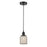 Innovations Edison Bridal Veil 1Lt 5" Cord Mini Pend, BK/MC - 616-1P-BK-G559-5ME