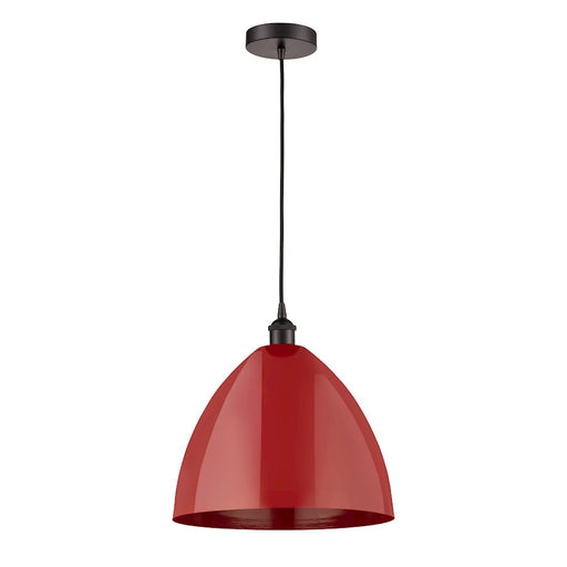 Innovations Plymouth Dome 1-Lt 16" Cord Mini Pendant, BZ/R - 616-1P-OB-MBD-16-RD