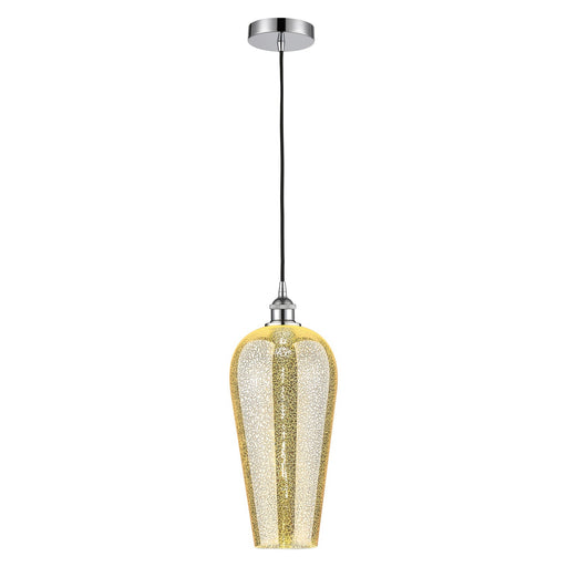 Innovations Chelsea 8in 1-Light Mini Pendant | Industrial Polished Chrome Steel and Mercury Glass | Kitchen Island & Dining | Model 616-1P-PC-G456-8ME