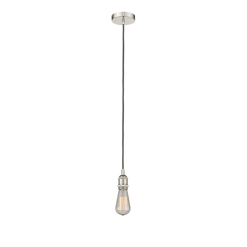 Innovations Edison 1Lt 2" Cord Hung Mini Pendant, Polished Nickel