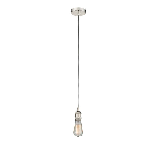 Innovations Edison 1Lt 2" Cord Hung Mini Pendant, Polished Nickel